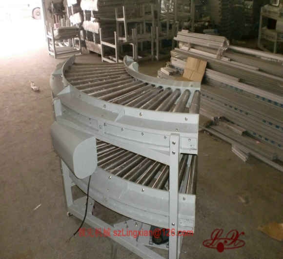 90度双层滚筒转弯机