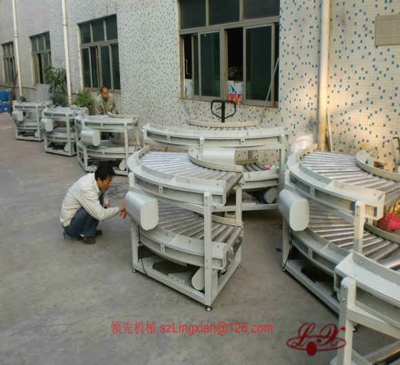 90度双层滚筒转弯机