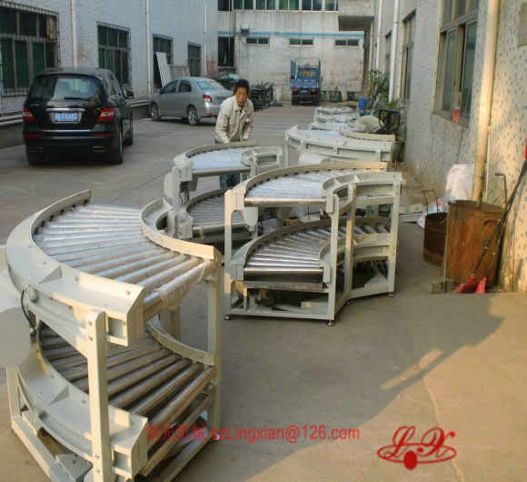 90度双层滚筒转弯机