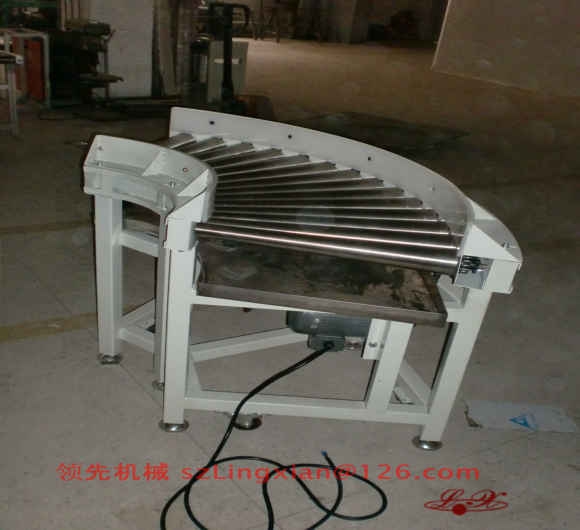 90度单层不锈钢滚筒转弯机