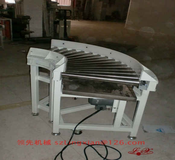 90度单层不锈钢滚筒转弯机