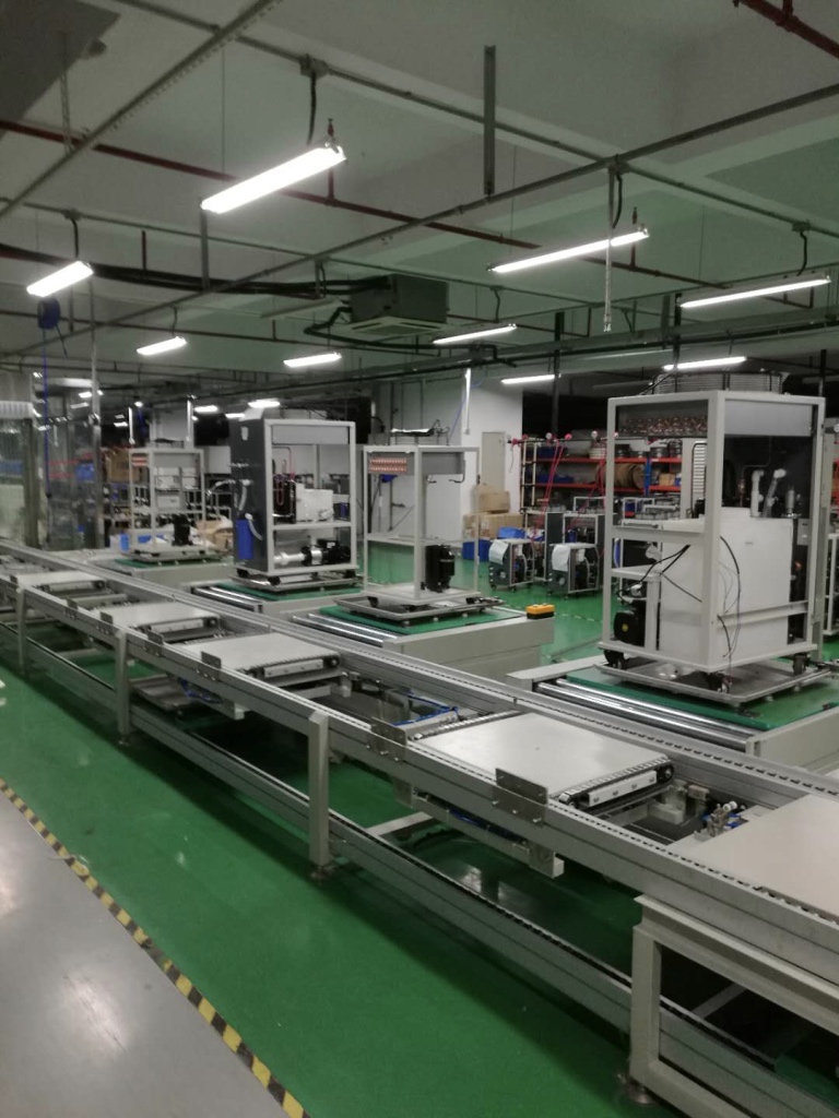 大族激光制冷机组装线